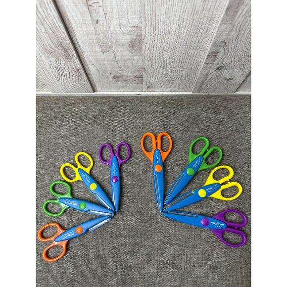 Edgecraft Other - Edgecraft Multi Pattern Craft Scissors Set Of 8 Scrapbook Classroom DIY Projects